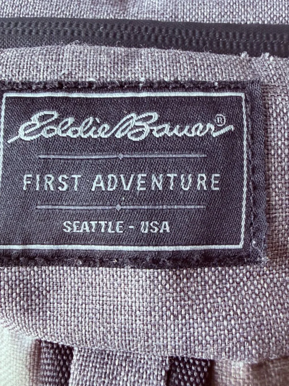 Eddie Bauer First Adventure Backpack Diaper Bag Gray